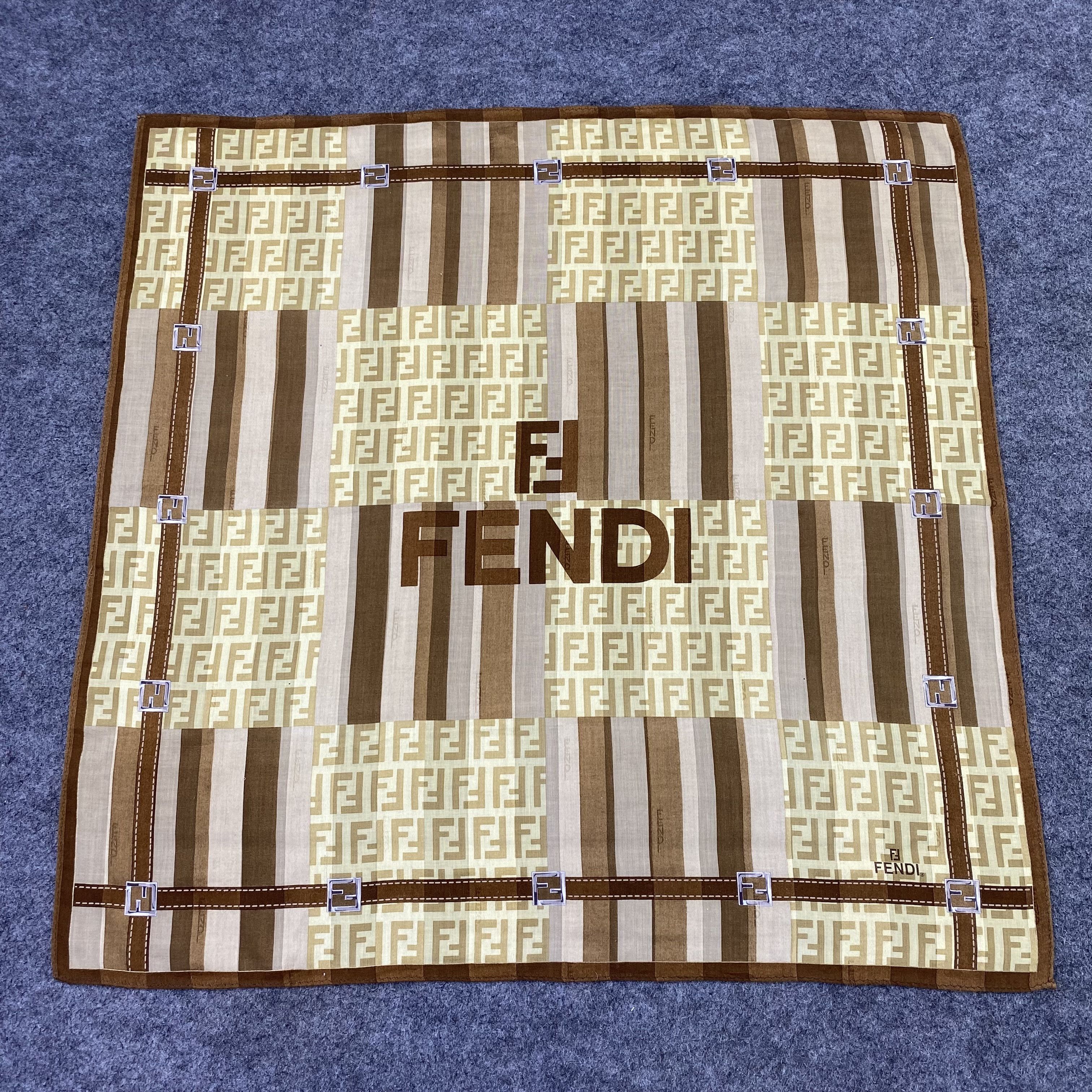 Fendi Fendi Handkerchief Neckerchief Bandana-B1956 Size ONE SIZE - 3 Thumbnail