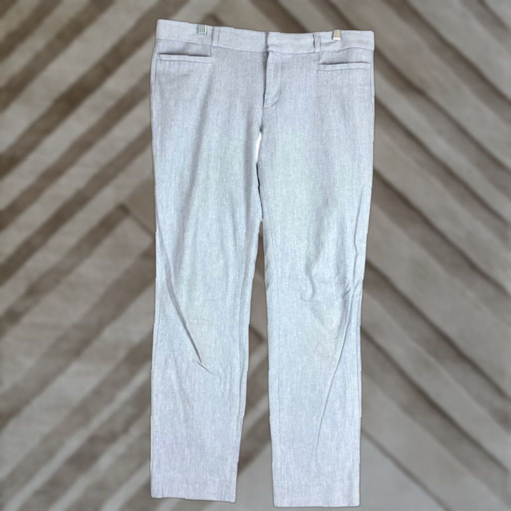 Banana Republic VINTAGE Banana Republic Pants Gray Light Mid Rise Sloan Stretch 8 Long Regular Women’s Pants? Size 24" / US 00 / IT 34 - 1 Thumbnail