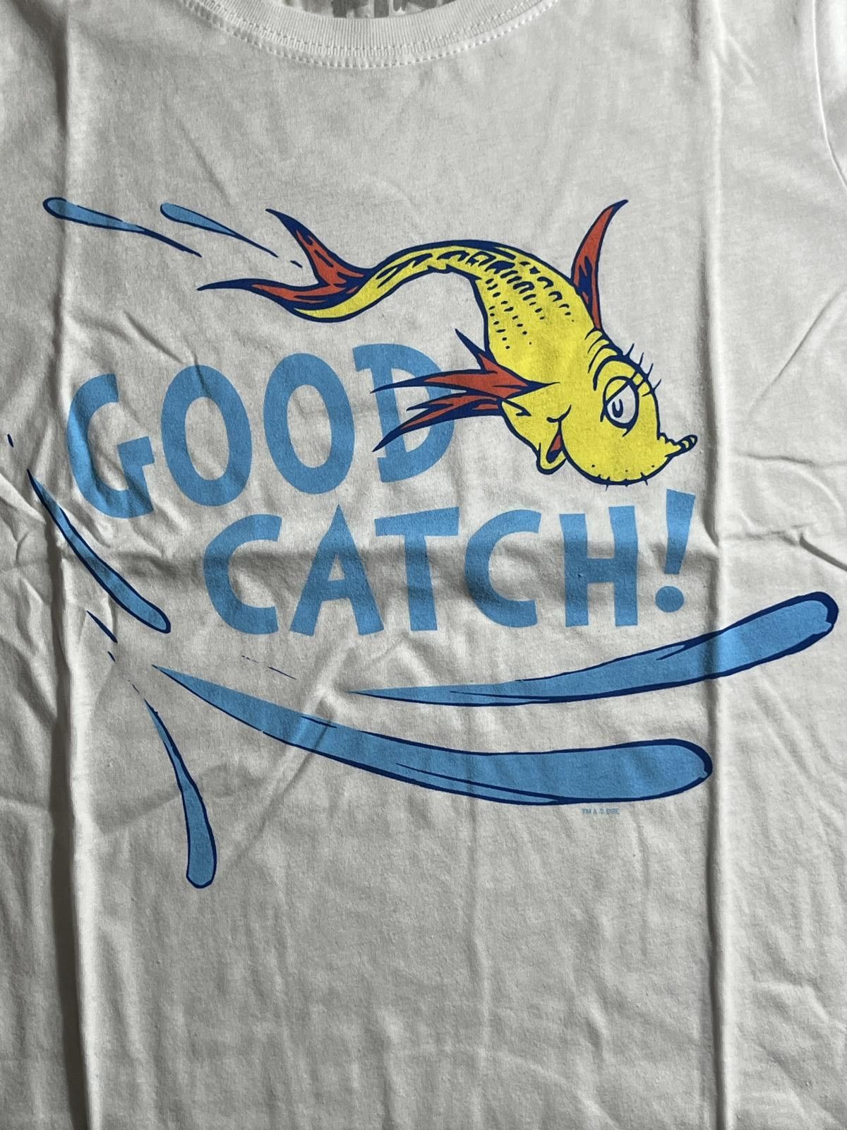 Designer Dr. Seuss - Good Catch Juniors T-Shirt - One Fish Two Fish Size M / US 6-8 / IT 42-44 - 3 Thumbnail
