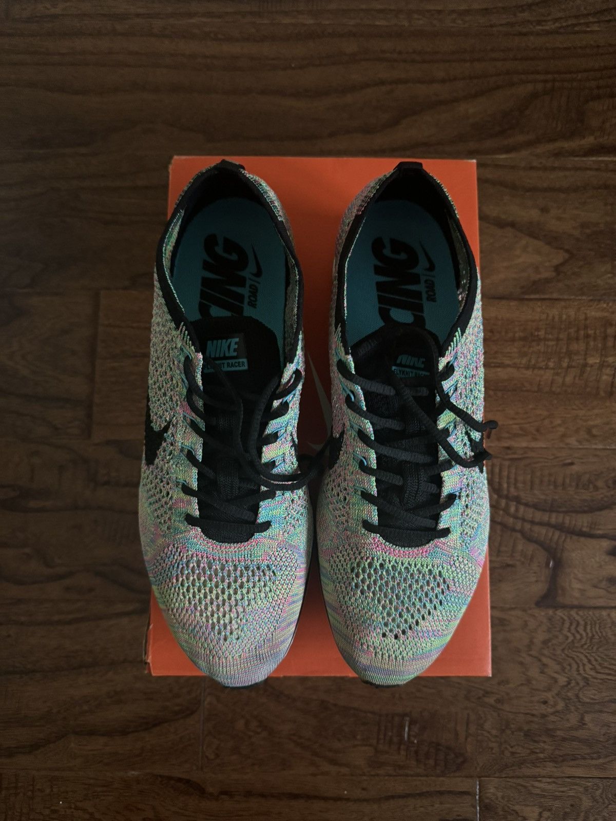 Nike Nike Flyknit Racer Multi Color 2.0 Size US 9.5 / EU 42-43 - 3 Thumbnail