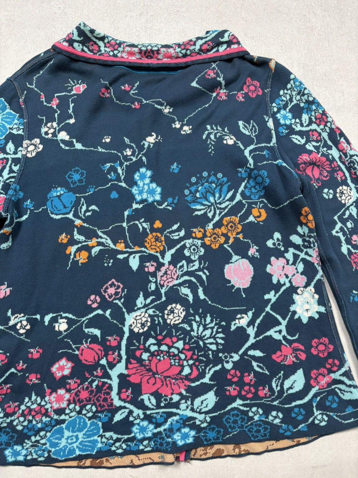 Vintage Ivko Floral Jacquard Knit Cardigan Button Up Boho Art Rare L Size L / US 10 / IT 46 - 18 Thumbnail