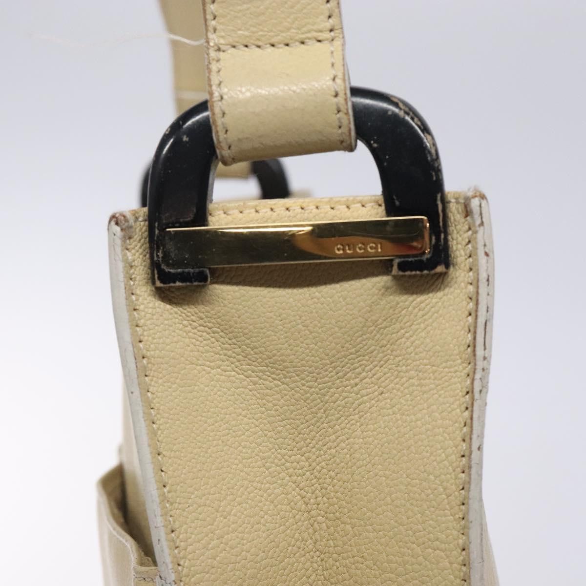 Gucci GUCCI Shoulder Bag Leather Beige Gold 001 3444 001 3444 Size ONE SIZE - 14 Thumbnail