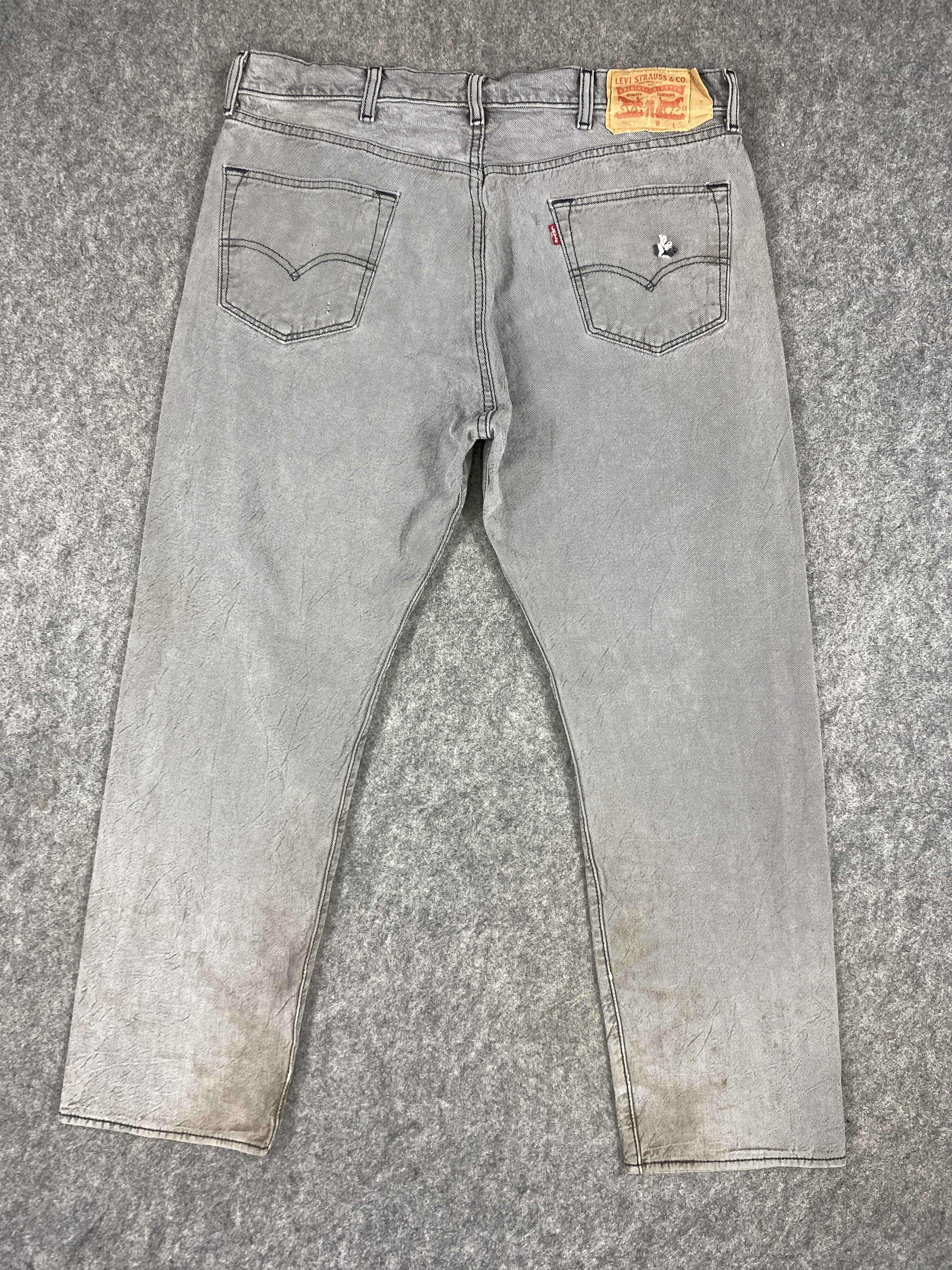 Japanese Brand Light Grey Vintage Levi's 501 Jeans 36x29 Denim JN1636 Size US 36 / EU 52 - 2 Thumbnail