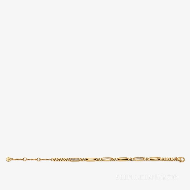 Fendi o1s1wg110925 Size:OS/Fendi Filo Bracelet in Golden Size ONE SIZE - 1 Thumbnail