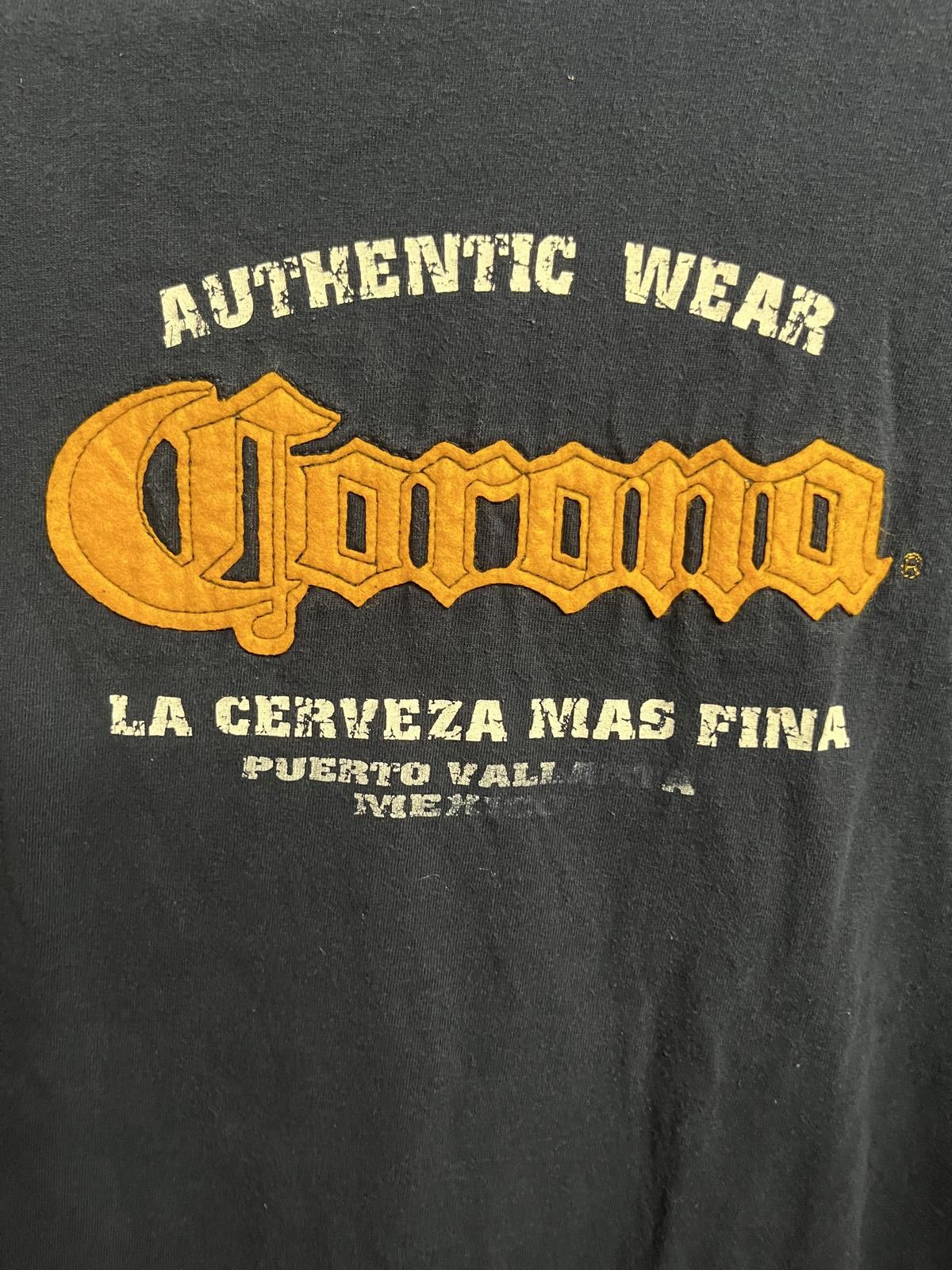 Designer Corona Beer T-shirt - Embroidered - La Cerveza Mas Fina -L Size US L / EU 52-54 / 3 - 4 Thumbnail