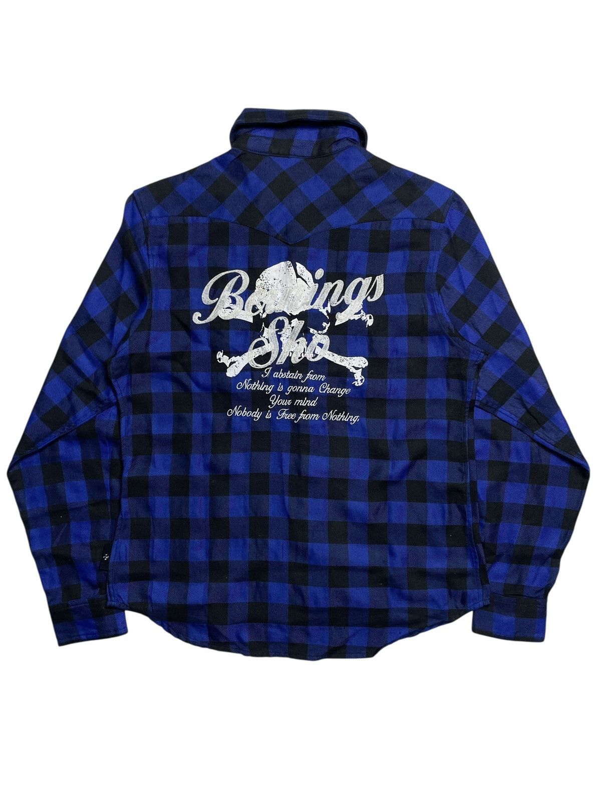 KMRii 2000’s Berning Sho - Vkei Style Poem Skull Logo Button Shirt Size US M / EU 48-50 / 2 - 10 Thumbnail