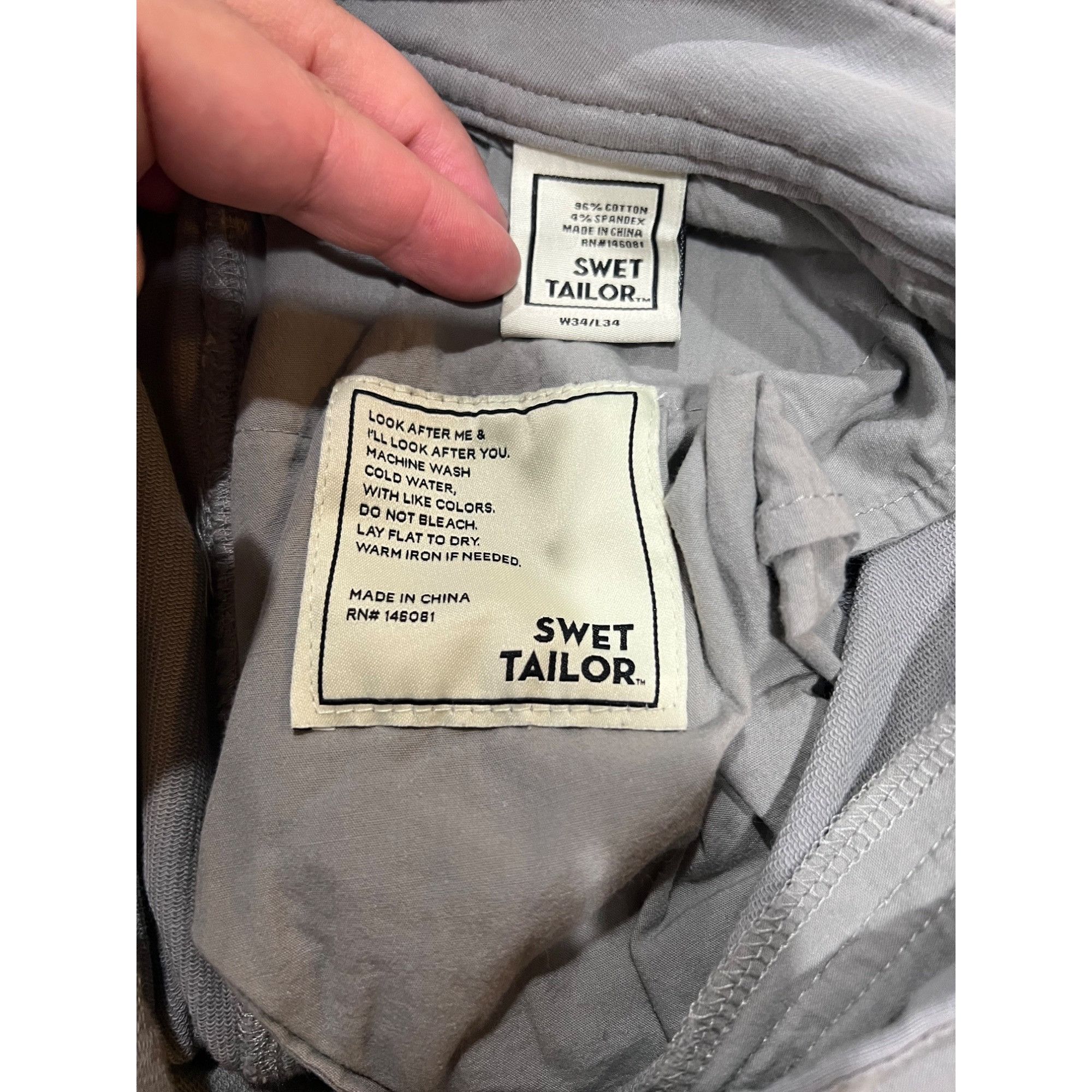 Other Swet Tailor Mens Pants - Size 34x34 Size US 34 / EU 50 - 5 Thumbnail