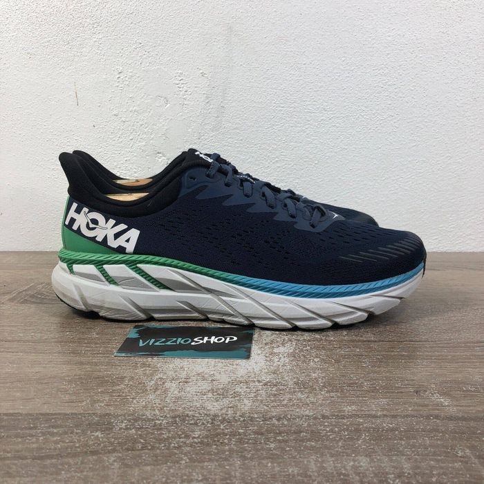 hoka clifton 7 black iris blue haze