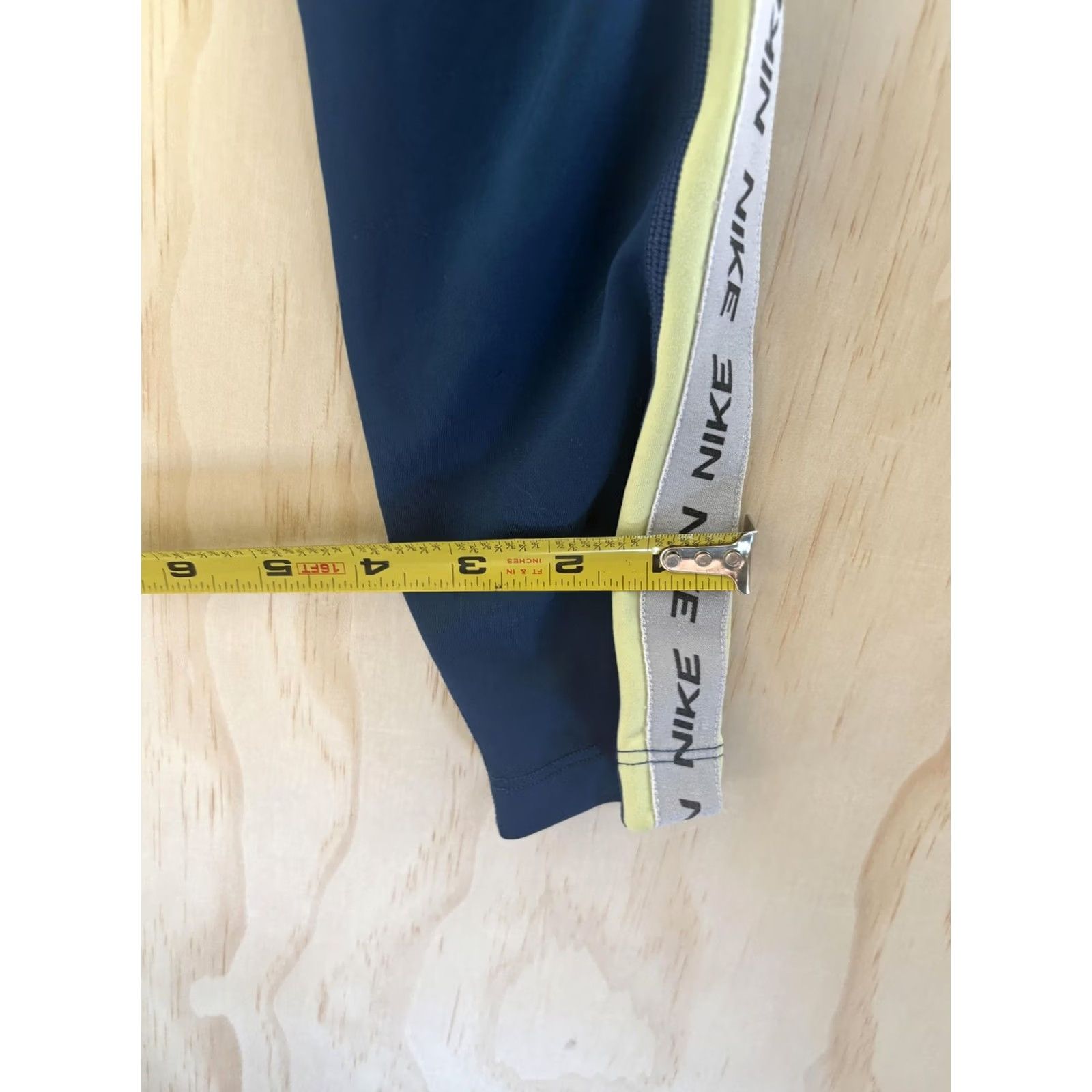 Nike Nike Leggings Womens Small Blue Side Stripe Ankle Yoga Running Athletic Gym Size 28" / US 6 / IT 42 - 6 Thumbnail