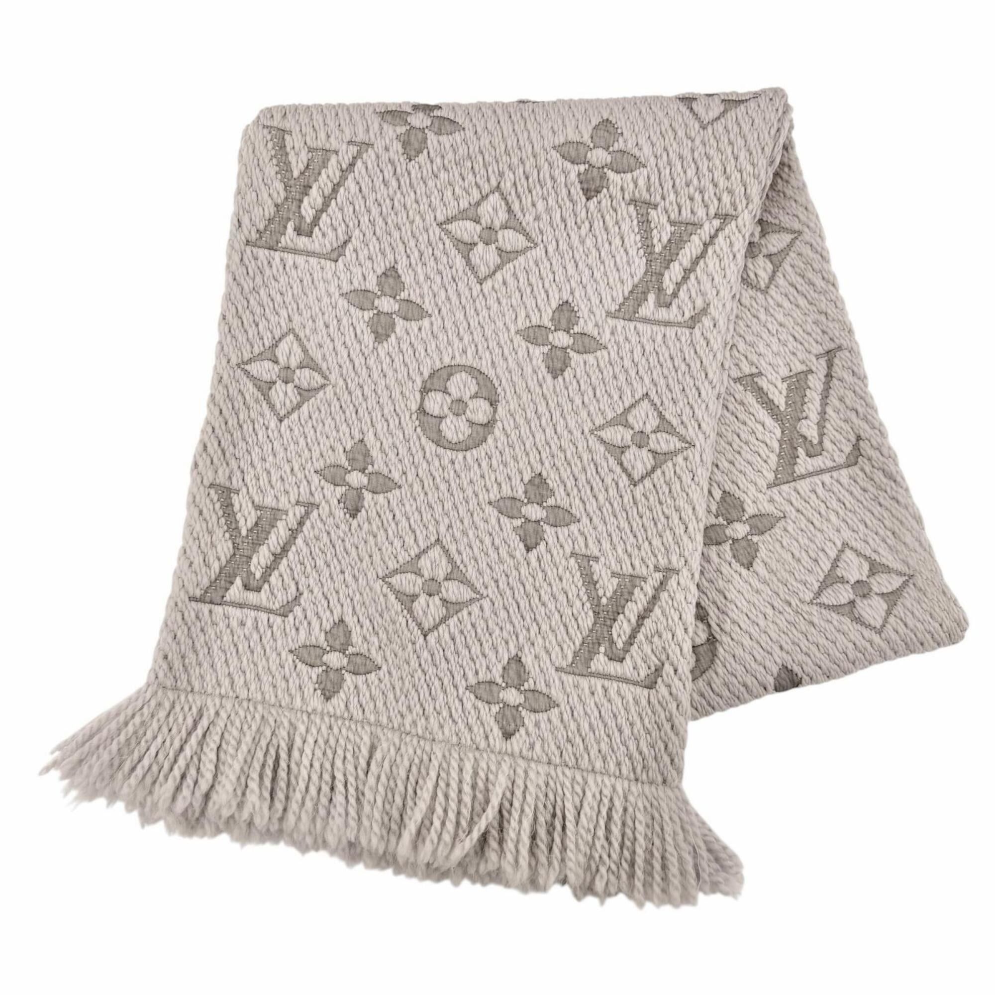 Louis Vuitton LOUIS VUITTON 413287 Echarpe Logomania Wool Silk