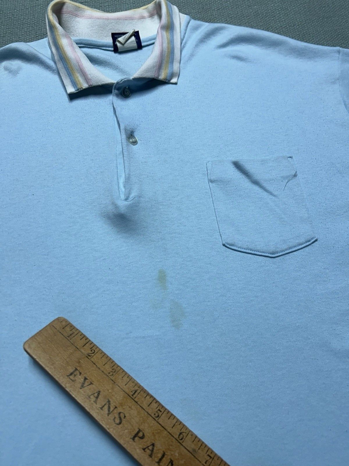 Vintage Vintage 80s polo shirt wrangler soft poly cotton USA XXL Size US XXL / EU 58 / 5 - 3 Thumbnail