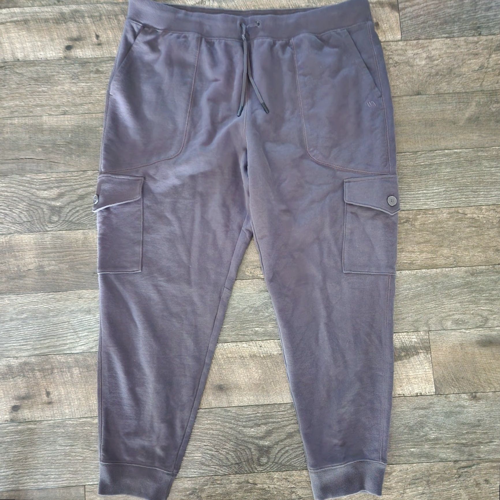 Vintage VRST Commuter Jogger Pants Cargo Mens 2XL Gray Athletic Sweatpants Cuffed Pocket New Size US 39 - 2 Thumbnail