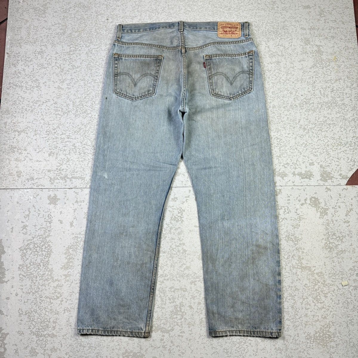 If Six Was Nine × Levi's × Vintage 💥Vintage Y2K Levis 505 Sick Dirty Rusty Washed Blue Jean Size US 36 / EU 52 - 4 Thumbnail