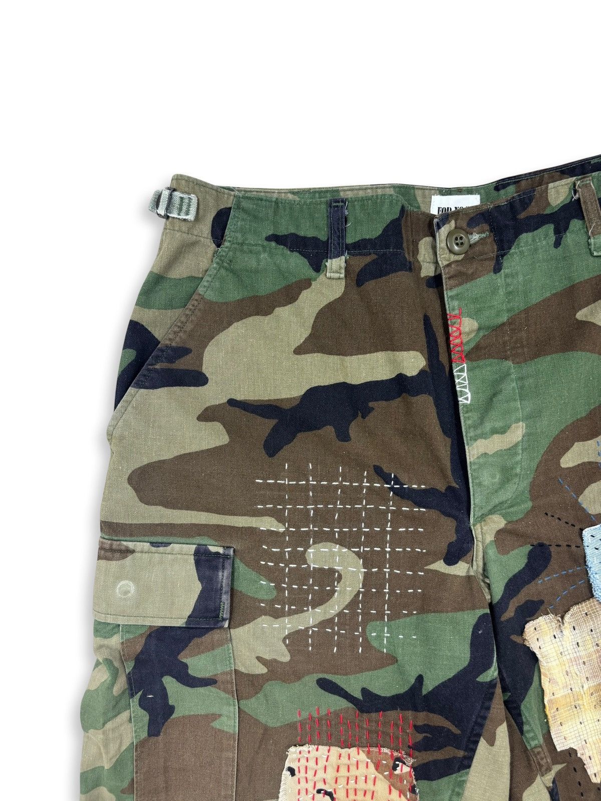 Vintage BDU Distressed Boro Sashiko Bermuda _ l Size US 32 / EU 48 - 5 Thumbnail