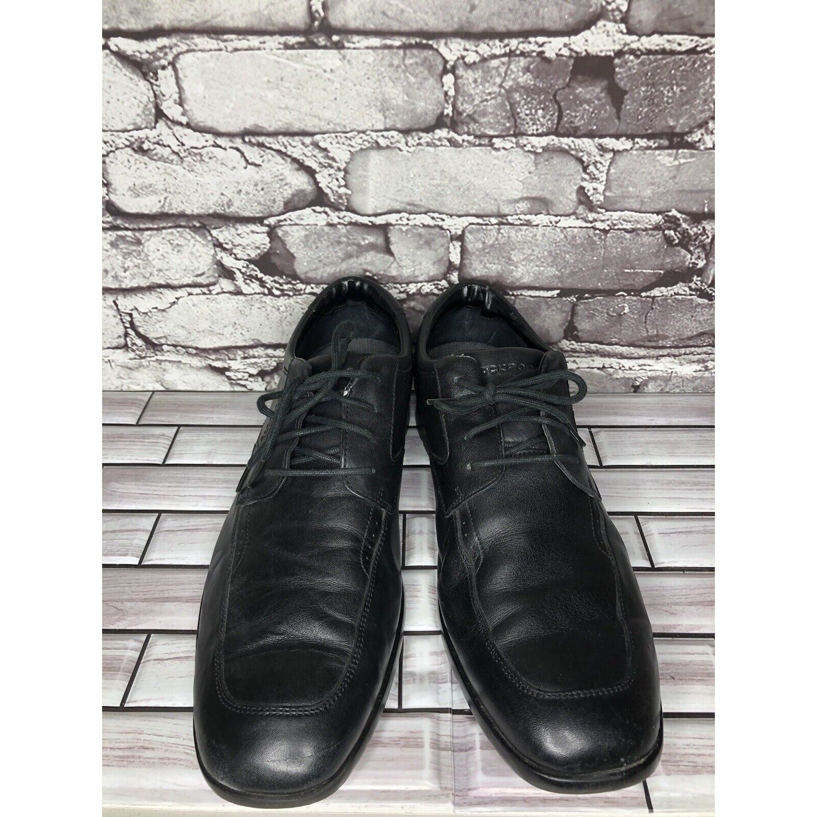Rockport Rockport Adiprene Black Leather Oxfords Lace Up Casual Shoes Size US 11 / EU 44 - 11 Thumbnail