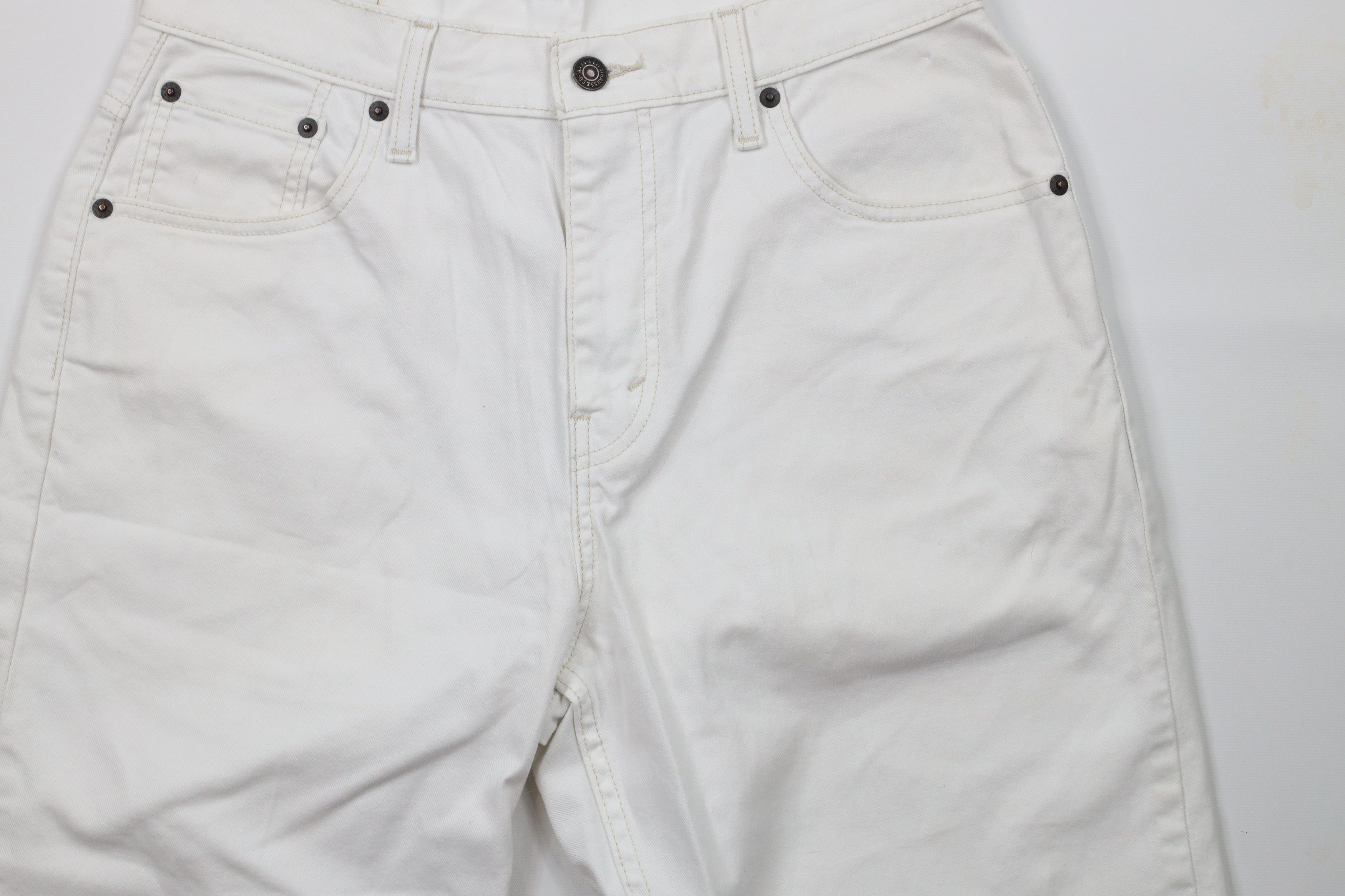 Levi's × Vintage Vintage Y2K Levis 569 Fit Denim Jean Shorts Jorts White Size US 30 / EU 46 - 3 Thumbnail