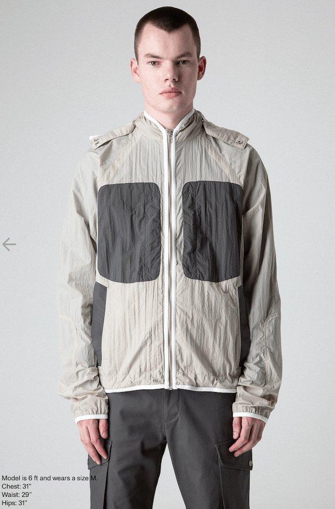 image of $905 Arnar Mar Jonsson / Ranra Angurgapi Tracktop in Grey, Men's (Size Medium)