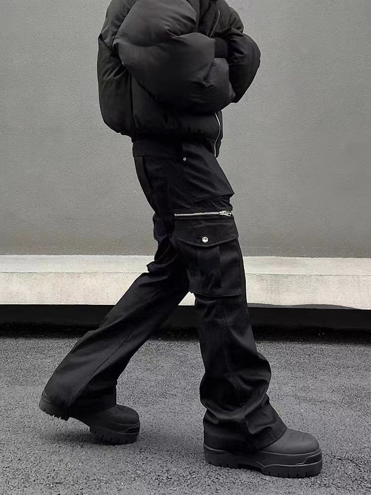 Vintage Street retro heavyweight zipper pocket cargo trousers Size US 32 / EU 48 - 2 Thumbnail