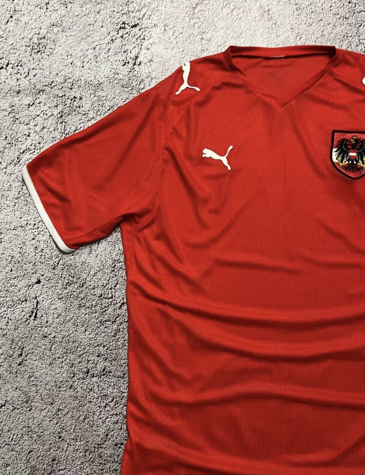 Puma × Vintage Austria Team Jersey Home Football Shirt 2008-2010 Red Puma Size US L / EU 52-54 / 3 - 3 Thumbnail