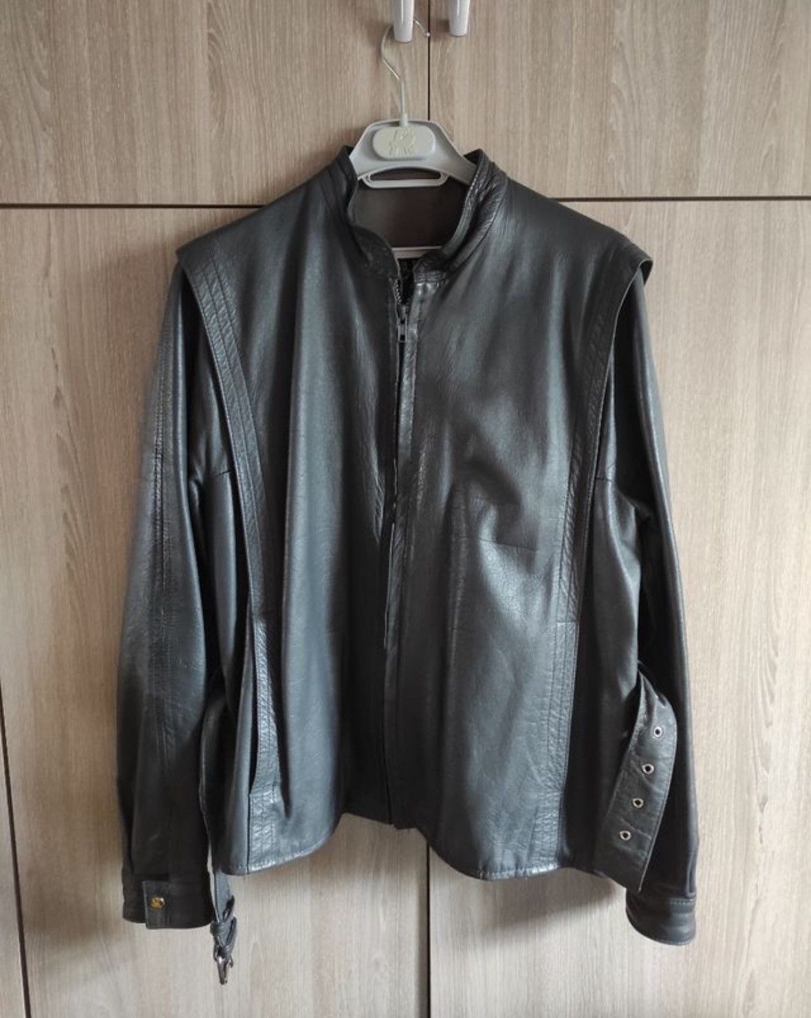 Other Vintage grey leather jacket 44 Size XXL / US 16-18 / IT 52-54 - 1 Thumbnail
