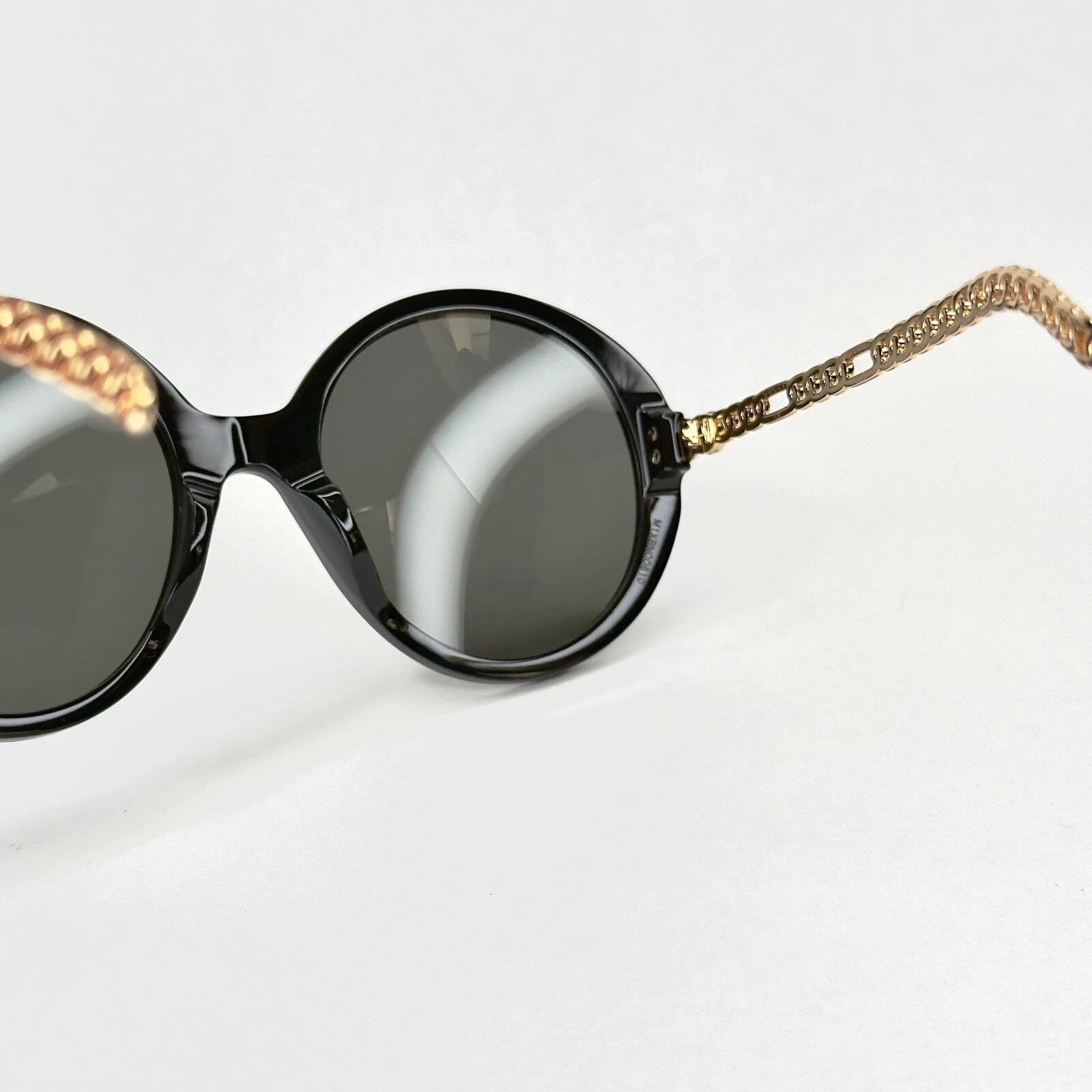 Gucci GUCCI GG0726 CHAIN 0726 Gold Black Heart Logo Detachable 005 Size ONE SIZE - 4 Thumbnail