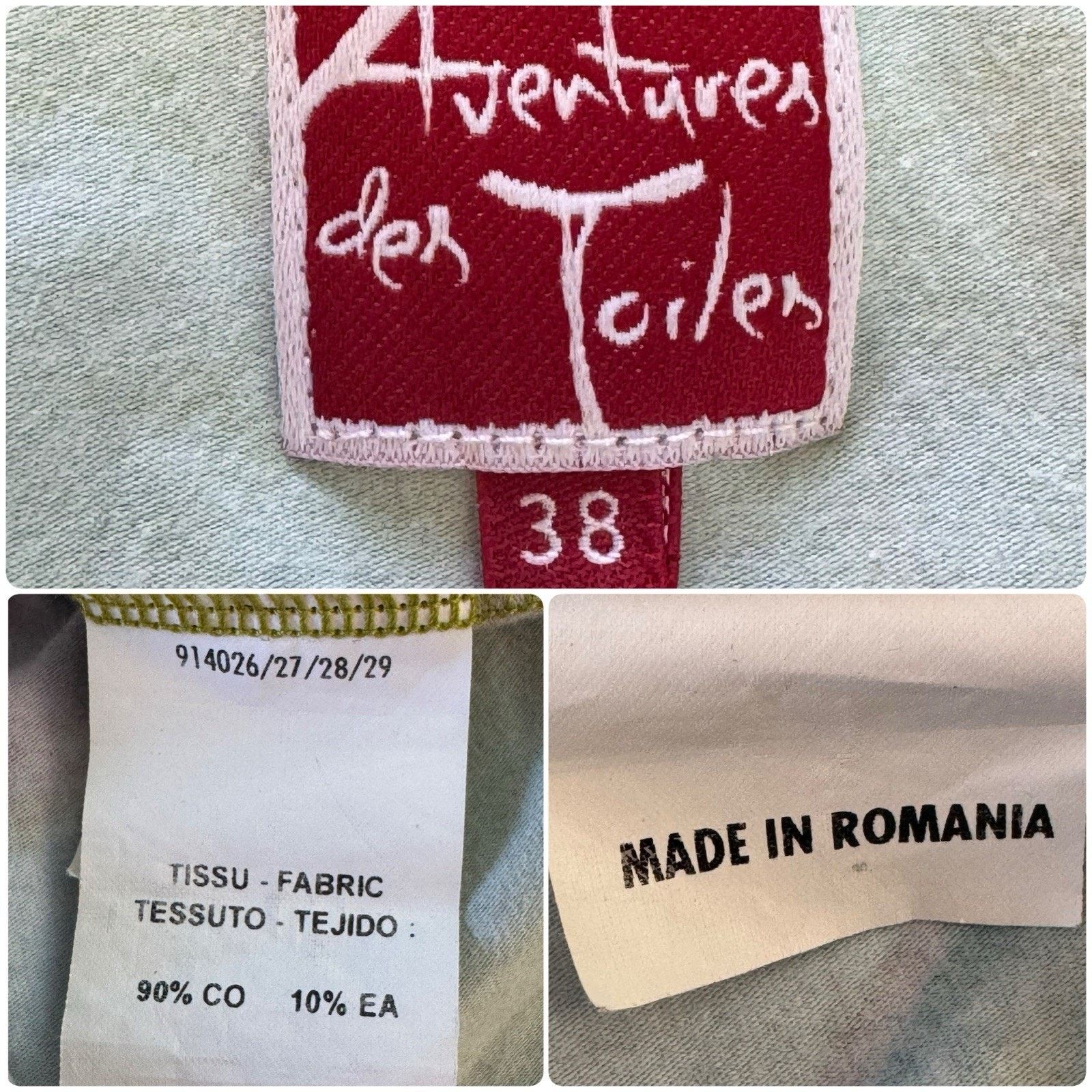 Other AVENTURES DES TOILES Francis Berthault French Abstract Tank Size S / US 4 / IT 40 - 10 Thumbnail