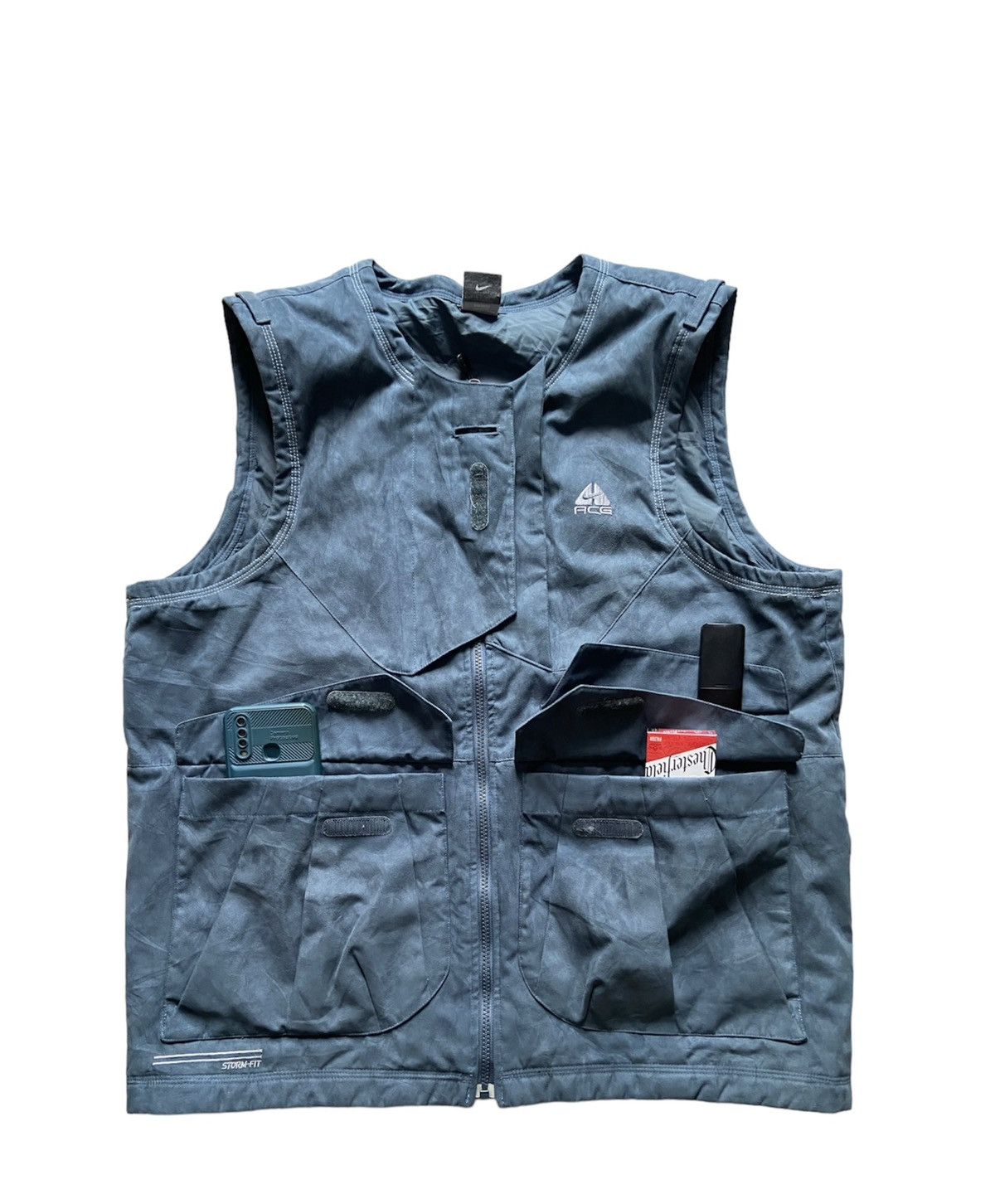 Nike Vintage Nike ACG Tactical Cotton Suede Cargo Vest | Grailed