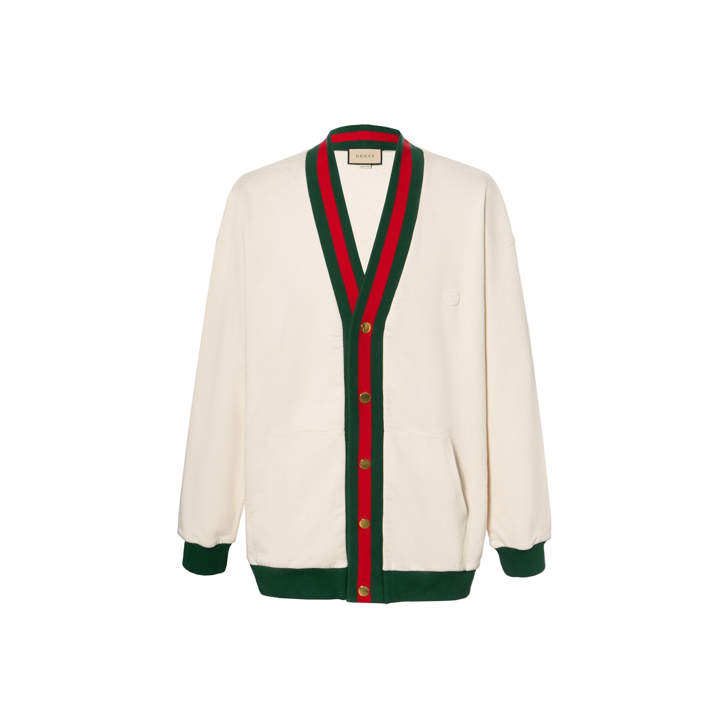 Gucci Gucci Web Stripe Cardigan Size S Size US S / EU 44-46 / 1 - 1 Thumbnail