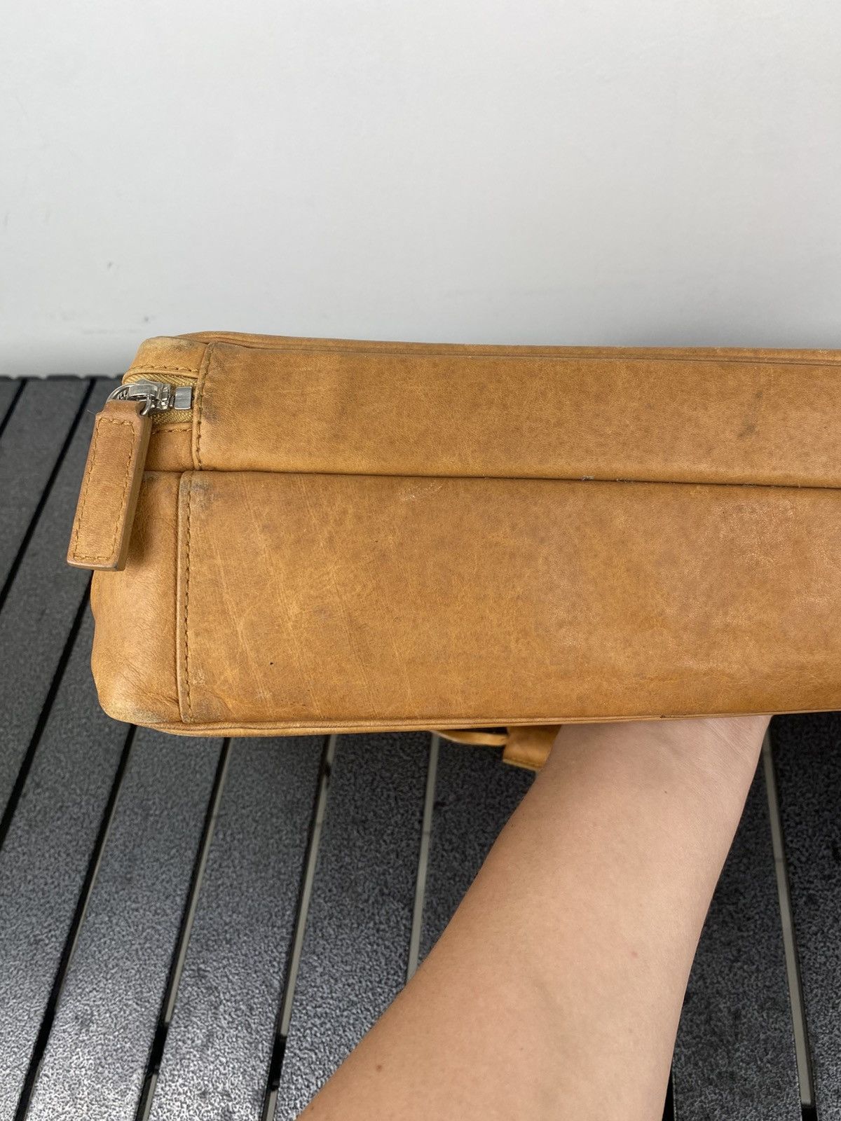 Porter 2000's Porter Patina Leather Briefcase Bag Size ONE SIZE - 20 Thumbnail