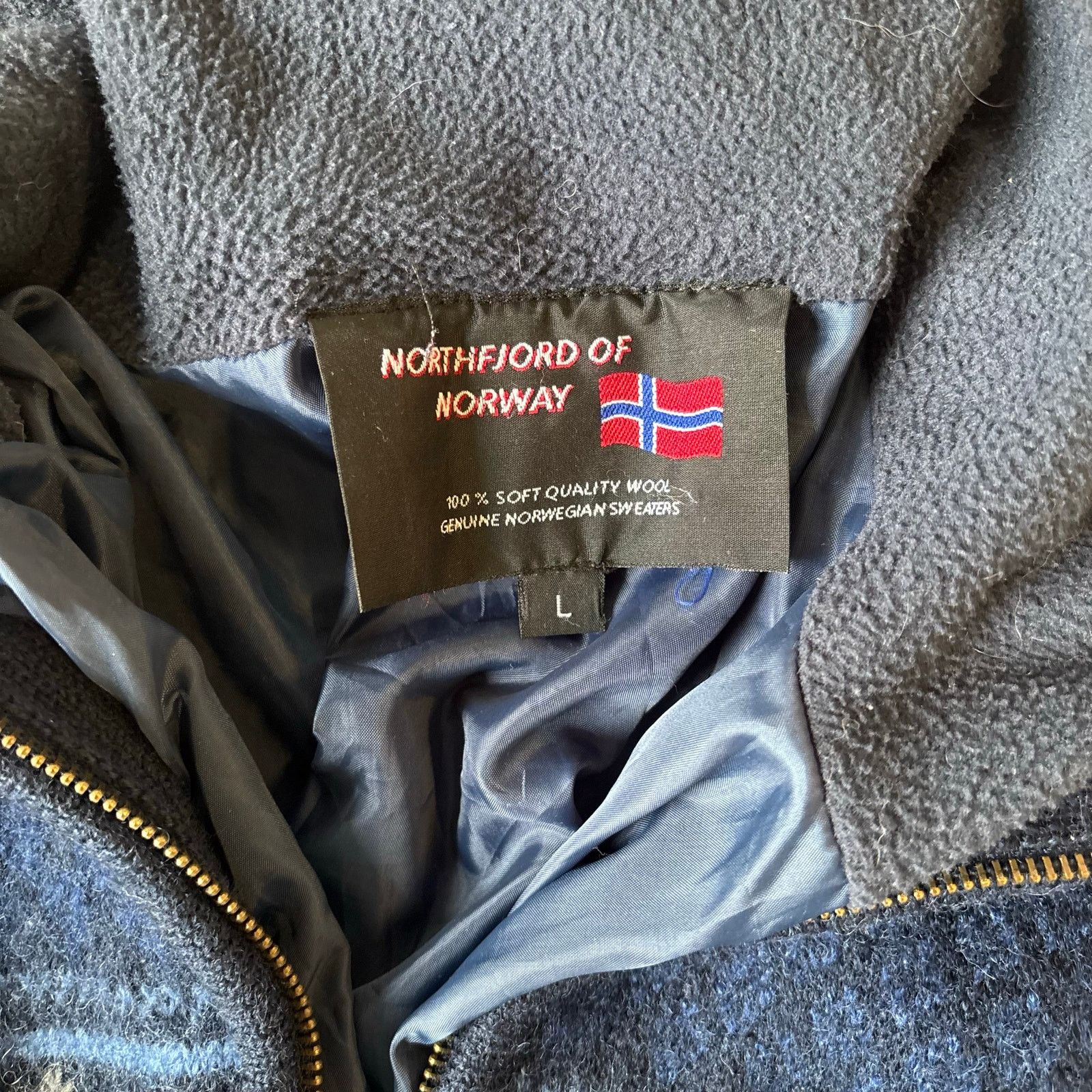 Vintage vintage y2k norway striped patterned mohair jacket Size US L / EU 52-54 / 3 - 4 Thumbnail