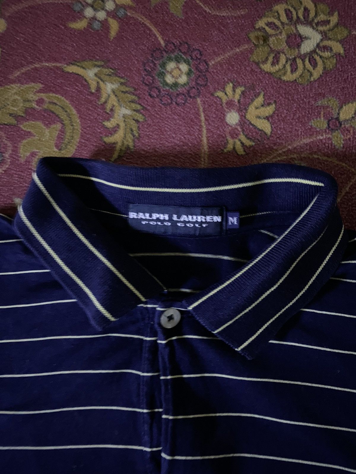 Japanese Brand × Polo Ralph Lauren × Ralph Lauren Ralph Lauren Polo Golf Striped Long Sleeve Polo Size US M / EU 48-50 / 2 - 5 Thumbnail