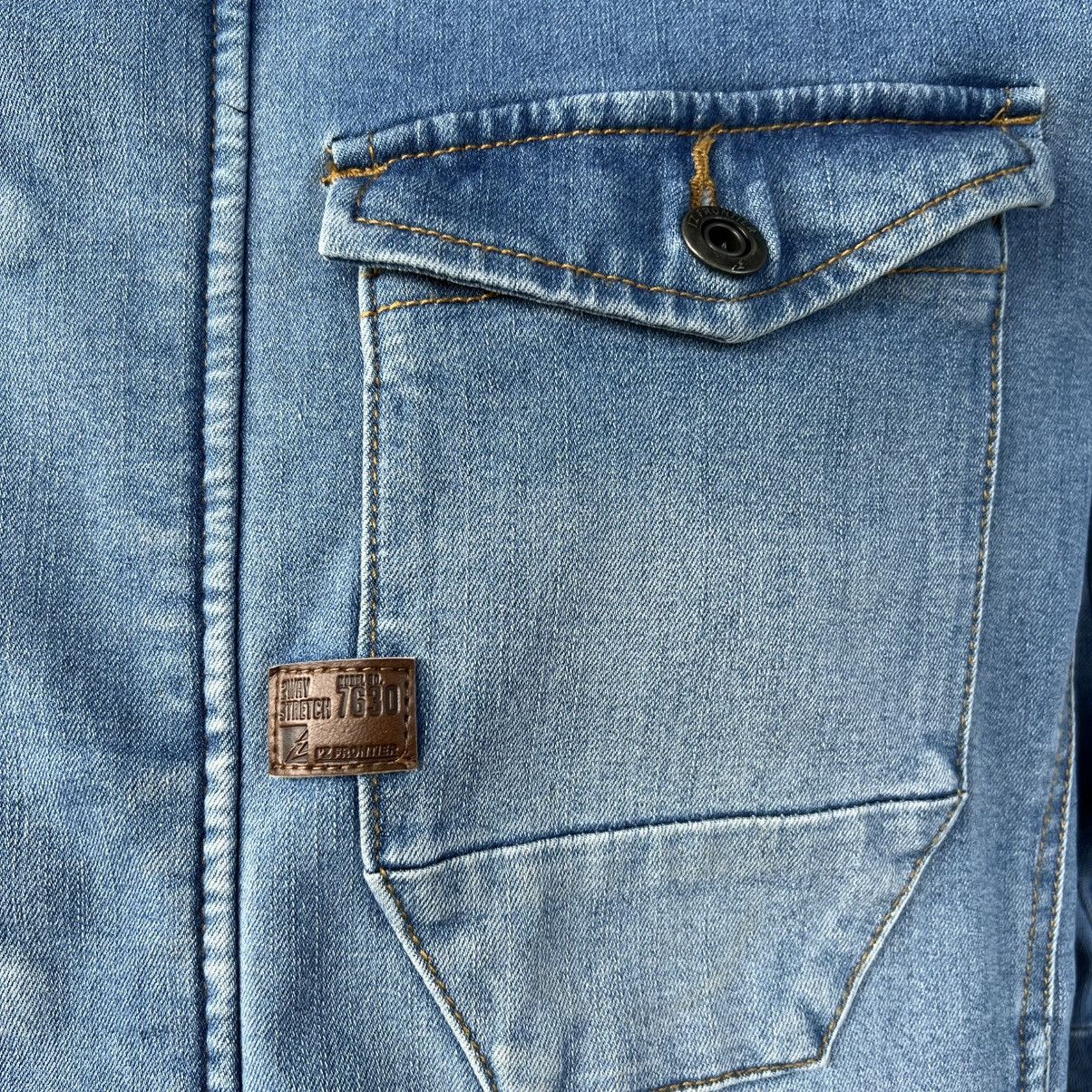 Japanese Brand I'z FRONTIER Stretch Denim Jacket Size US L / EU 52-54 / 3 - 10 Thumbnail