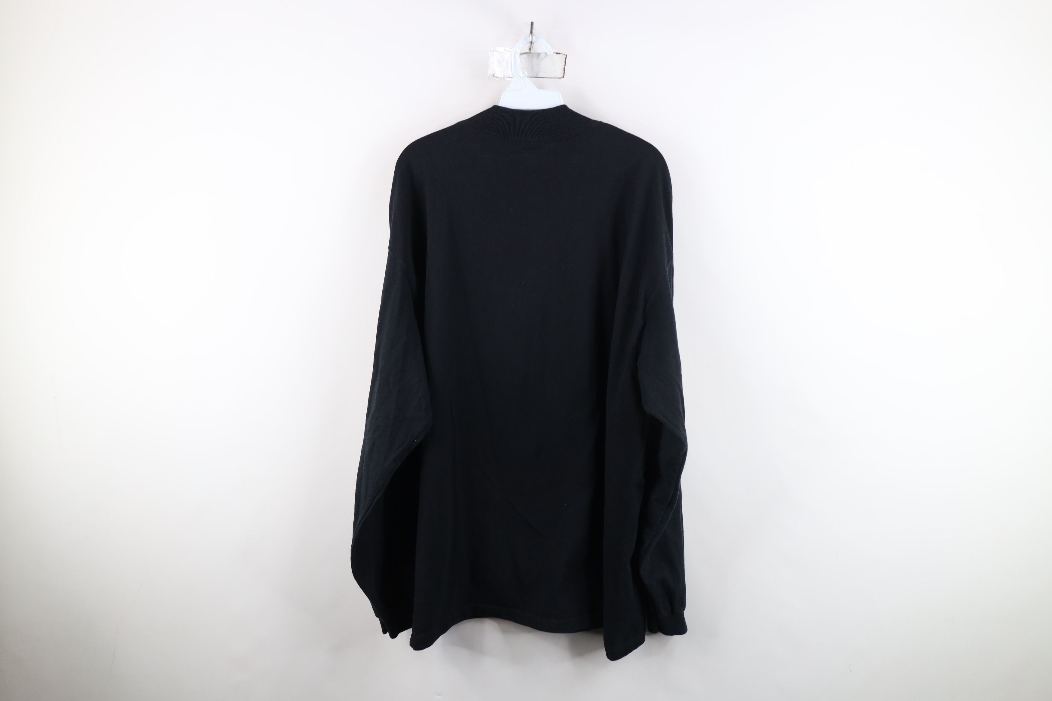 Vintage Vintage 90s Streetwear Cotton Mock Neck Long Sleeve T-Shirt Size US XXL / EU 58 / 5 - 12 Thumbnail