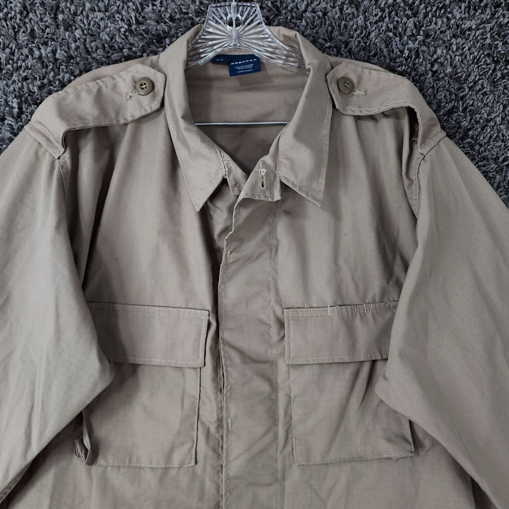 Propper PROPPer Tactical Button-Up Shirt Long Sleeve Adult XL Beige Mens Size US XL / EU 56 / 4 - 3 Thumbnail