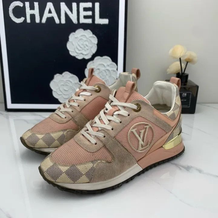 Louis Vuitton Louis Vuitton Run Away Pink Low-Top Sneakers -2508 Size US 5 / IT 35 - 1 Thumbnail