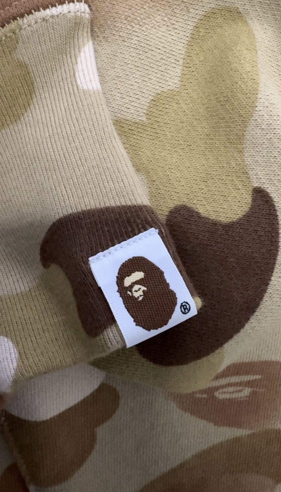 Bape BAPE 1st Camo Shark WGM Full Zip Hoodie (Beige) Size US M / EU 48-50 / 2 - 5 Thumbnail