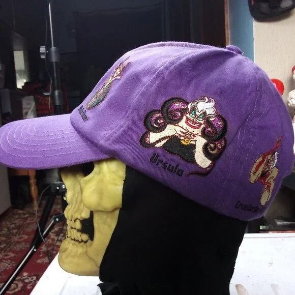 Disney Vintage Disney Parks Mighty Villains Strap Back Hat Cap Size ONE SIZE - 2 Thumbnail