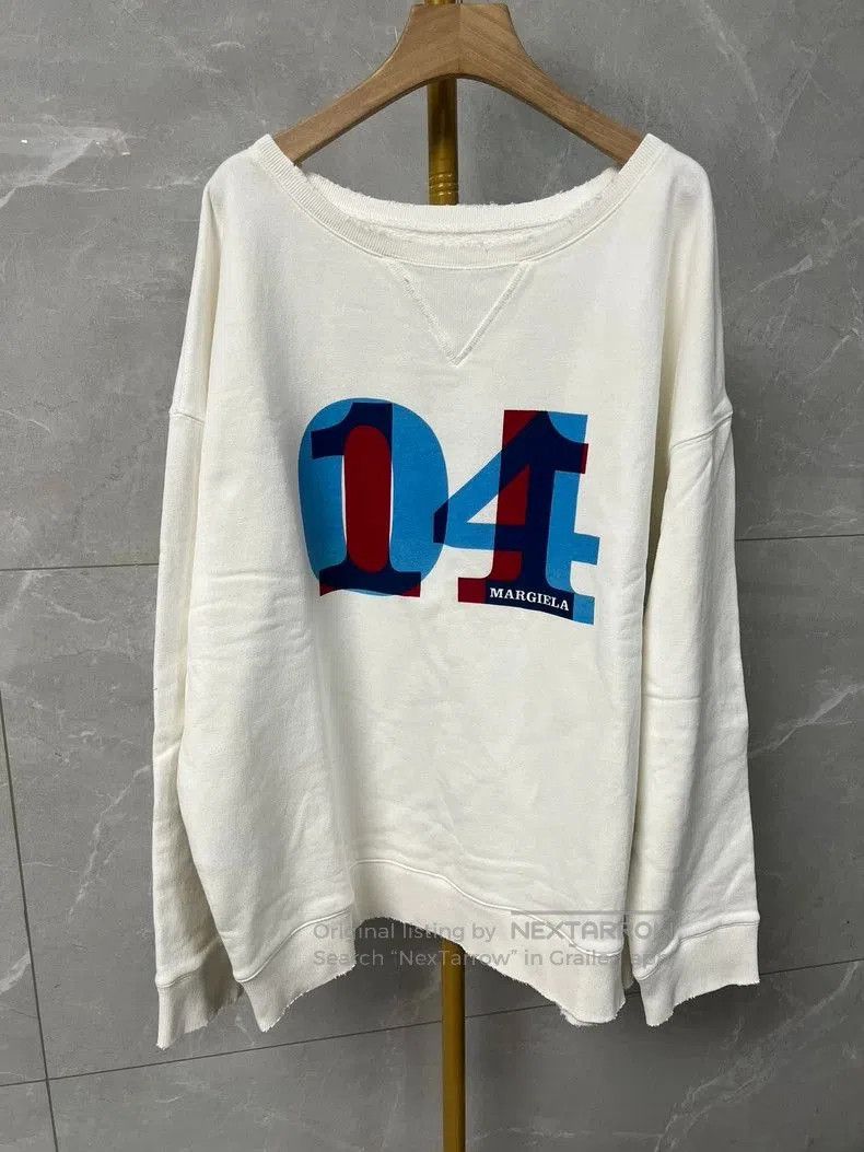 Maison Margiela Maison Margiela Wide Neck Sweatshirt. Size US XL / EU 56 / 4 - 1 Thumbnail