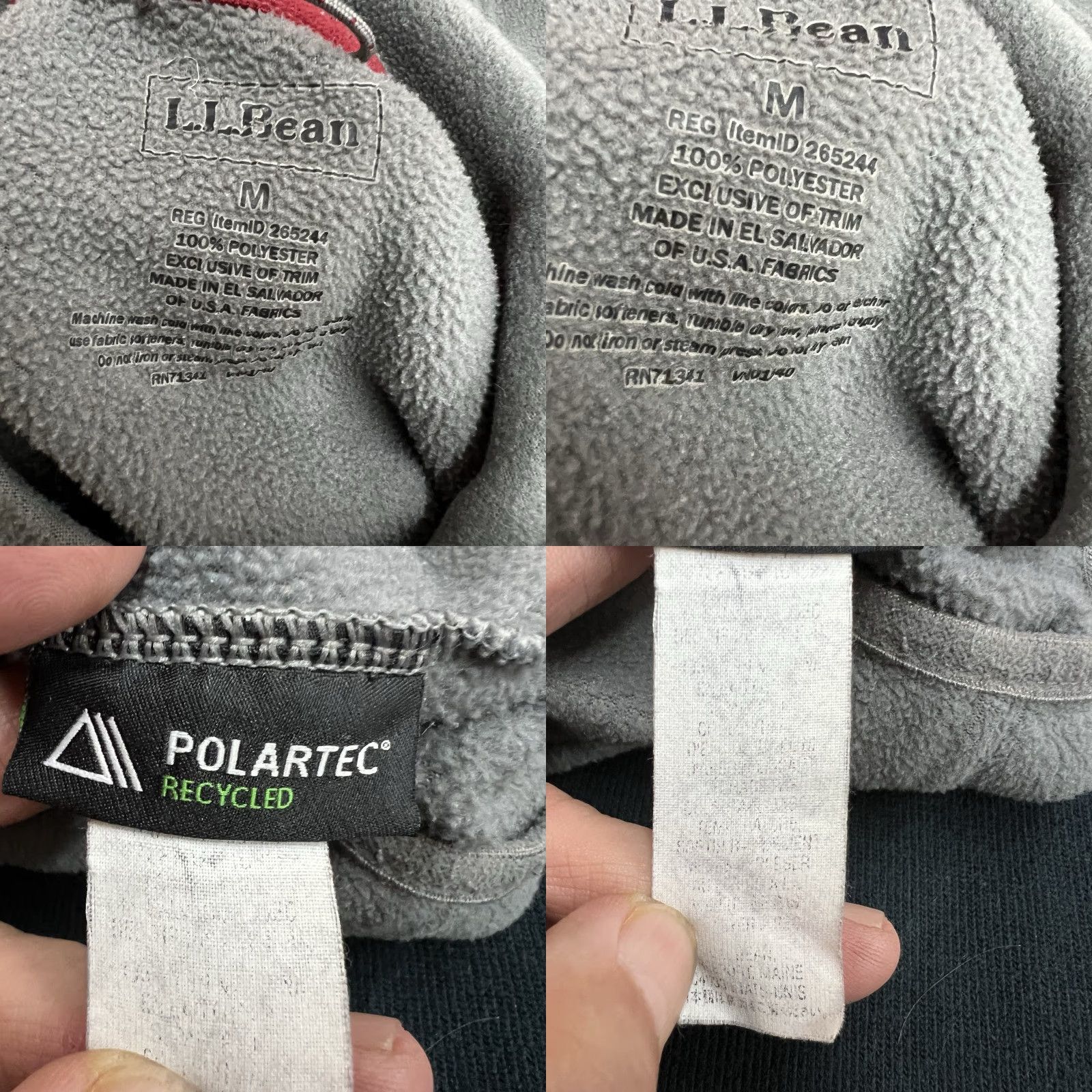 Vintage L.L.Bean Polartec Fleece Zip Vest Mens Size M Gray Size US M / EU 48-50 / 2 - 8 Thumbnail