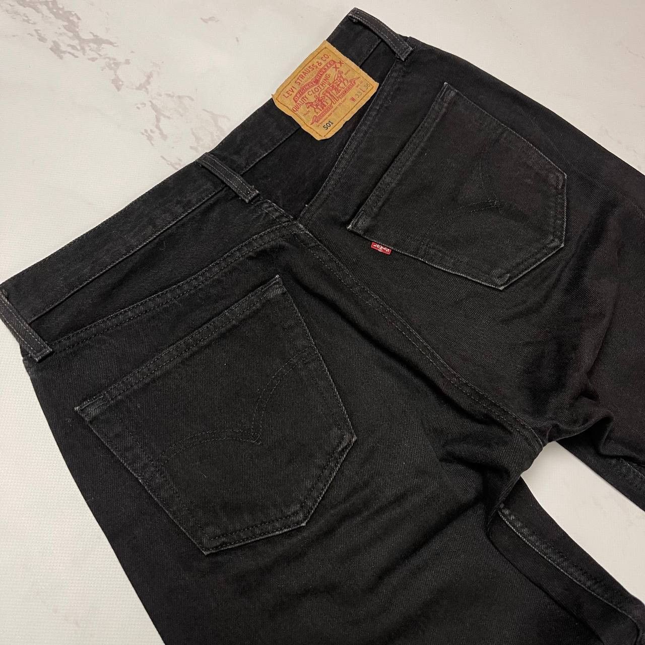 Levi's LEVIS 501 VINTAGE Y2K BLACK DENIM JEANS STREETWEAR STYLE Size US 33 - 10 Thumbnail