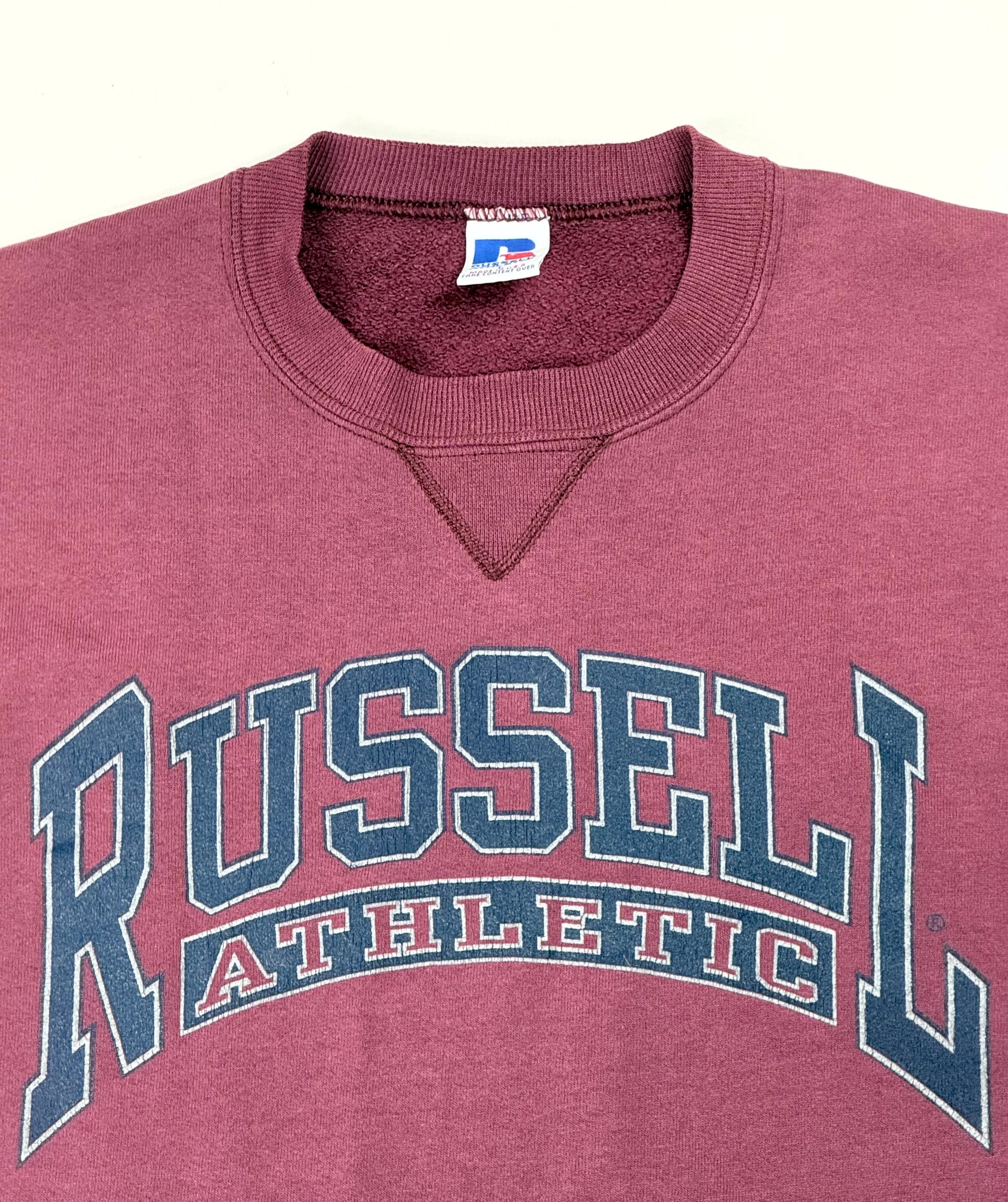Russell Athletic Vintage Russell Athletic Spell Out Logo Crewneck Sweatshirt Size US L / EU 52-54 / 3 - 3 Thumbnail