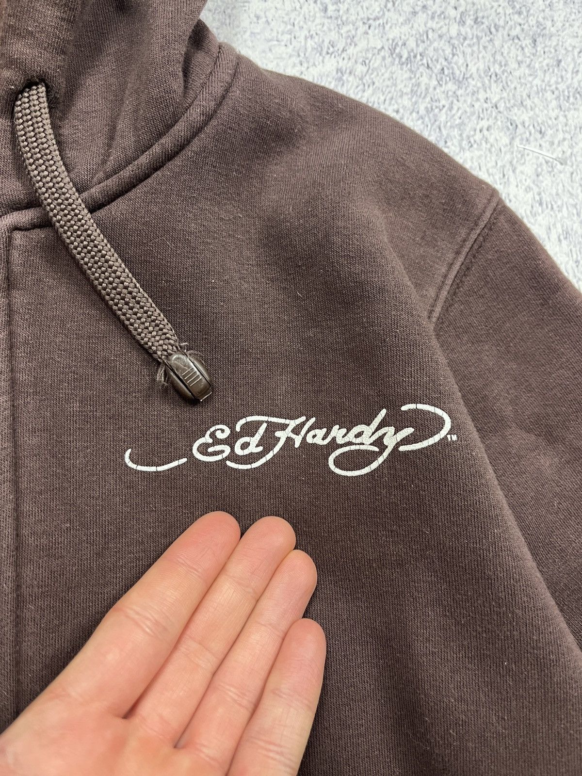 Ed Hardy Vintage Y2K Ed Hardy Love Kills Slowly Big Logo Zip Hoodie Size M / US 6-8 / IT 42-44 - 10 Thumbnail