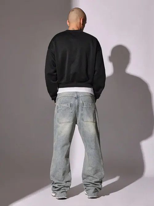 Japanese Brand Washed Flare Fit Jean Size US 34 / EU 50 - 2 Thumbnail