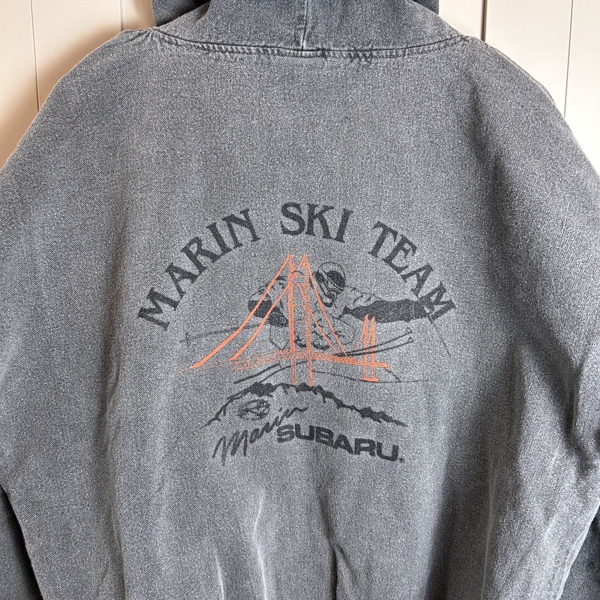 Vintage Vintage 90s Canvas Fleece Hoodie Subaru Ski Marin County SF Size US XL / EU 56 / 4 - 2 Thumbnail