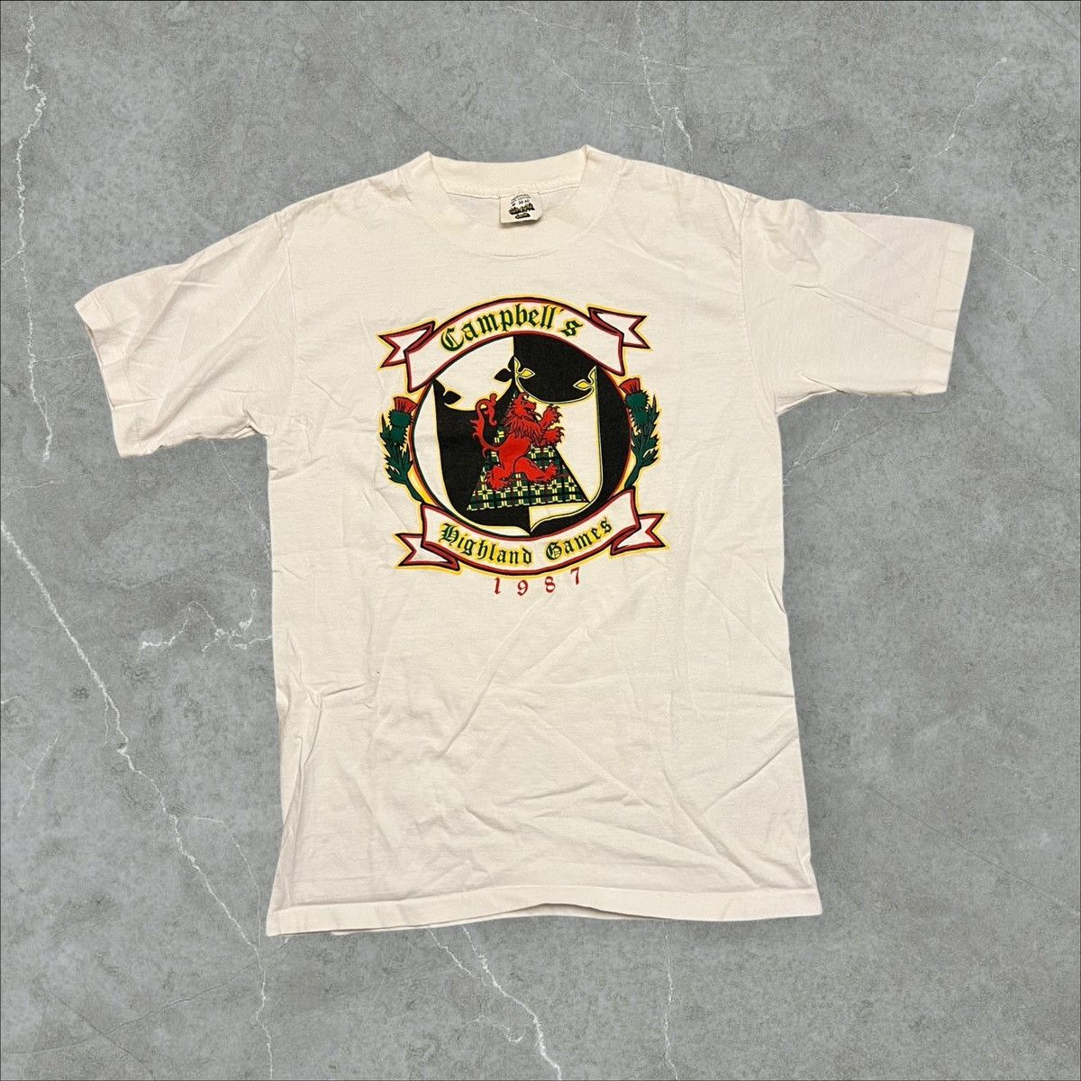 Vintage Vintage 80s single stitch Highland Games tee Size US M / EU 48-50 / 2 - 1 Thumbnail