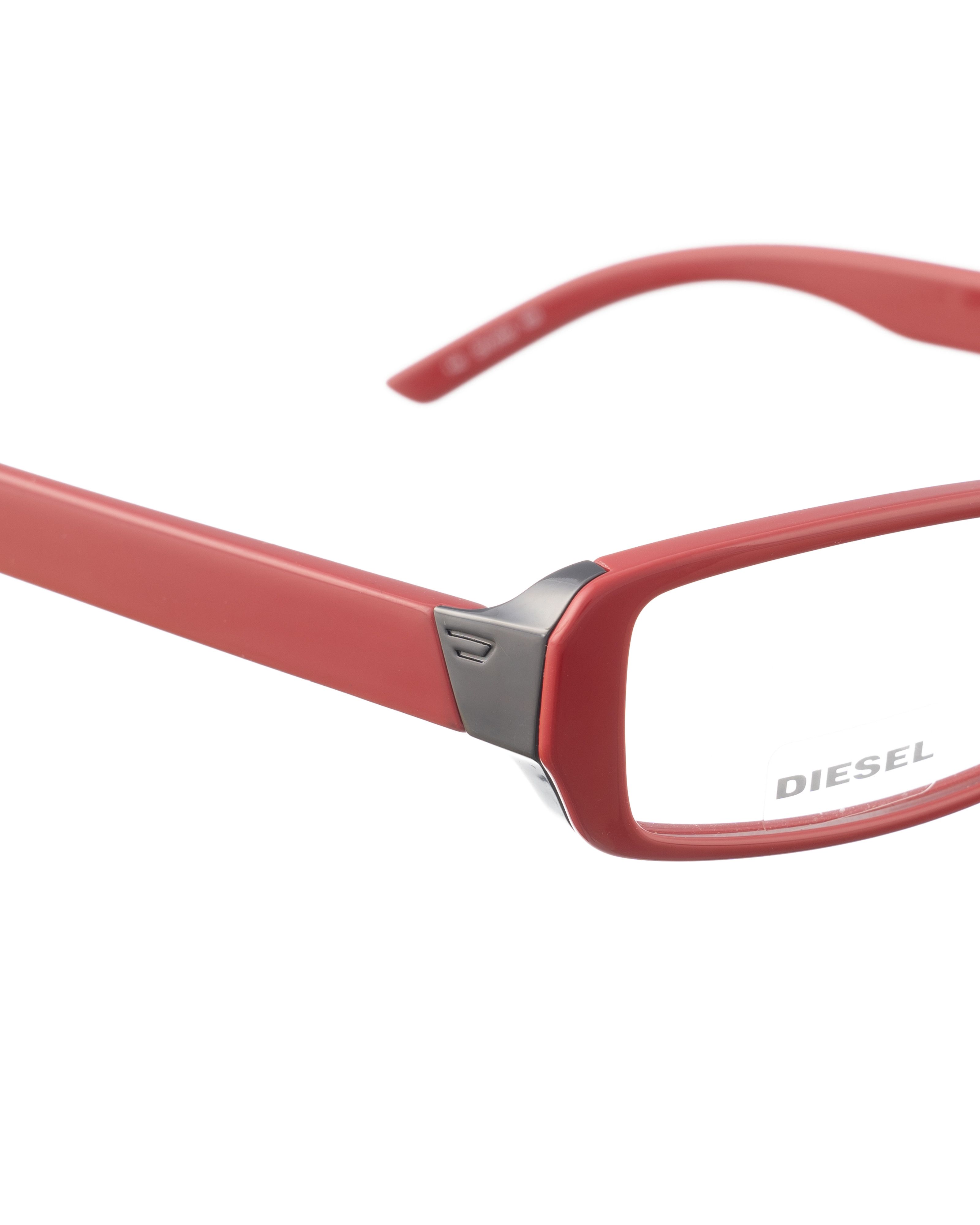 Diesel Diesel 90s Tomato Red and Black Plastic Glasses Size ONE SIZE - 3 Thumbnail