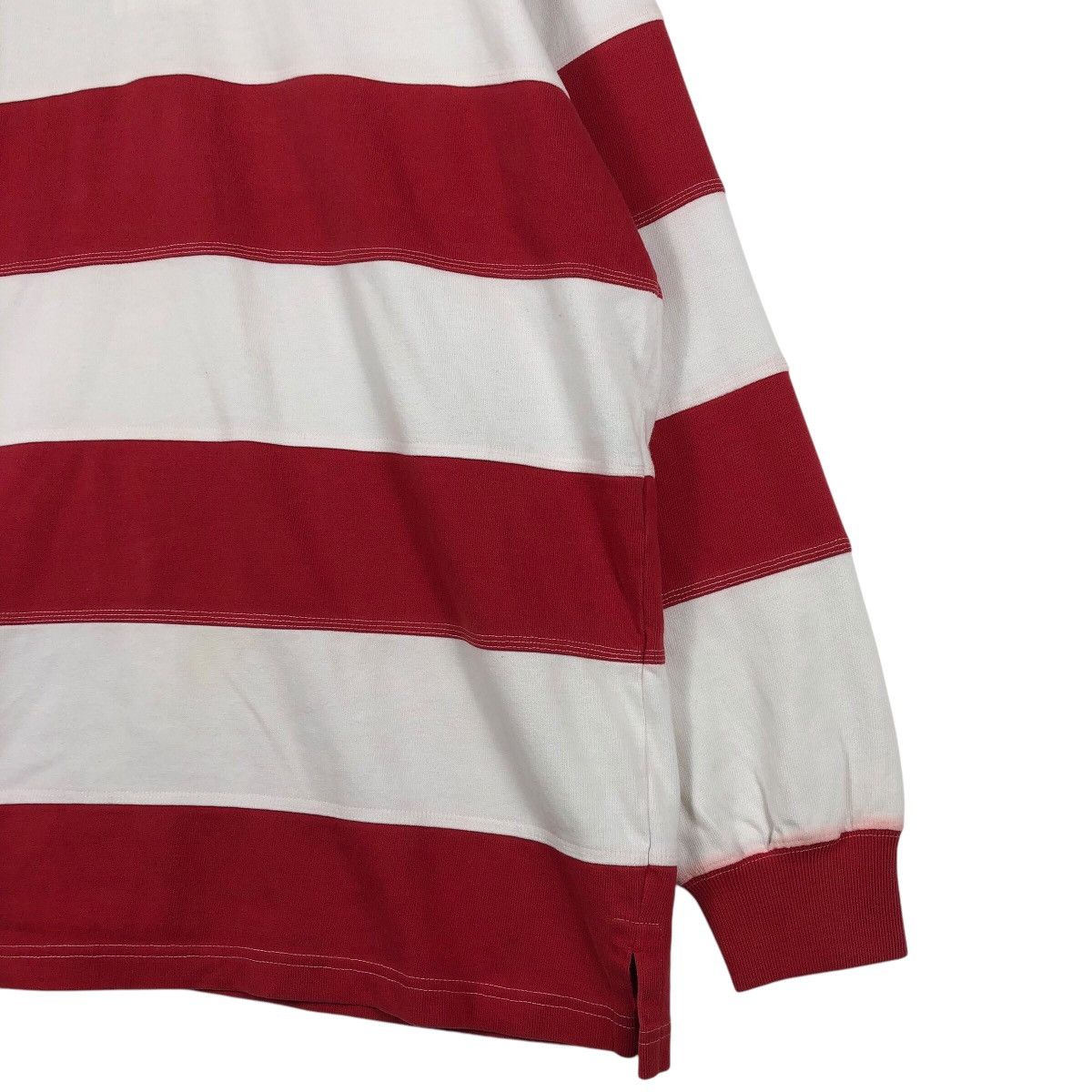 Polo Ralph Lauren × Vintage POLO SPORT Ralph Lauren Stripe Rugby Longsleeve Polo Size US XL / EU 56 / 4 - 2 Thumbnail