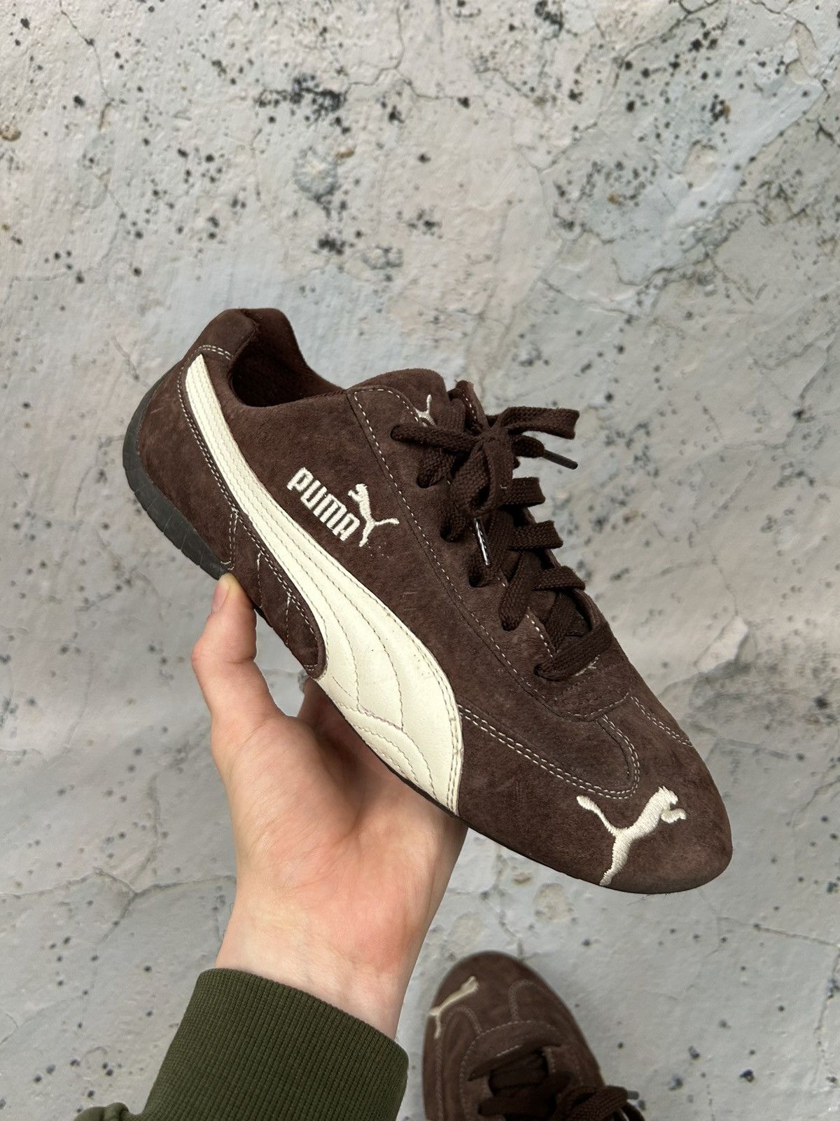Puma × Streetwear × Vintage Vintage Puma Speedcat Brown Sneakers 