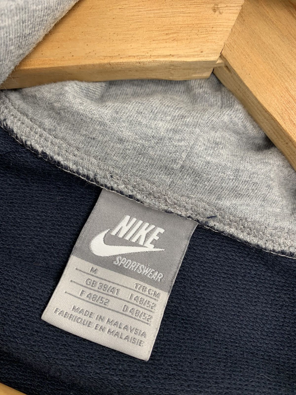 Nike × Vintage Vintage 90’s Nike 1/4 Pocket Hoodie Size US M / EU 48-50 / 2 - 12 Thumbnail