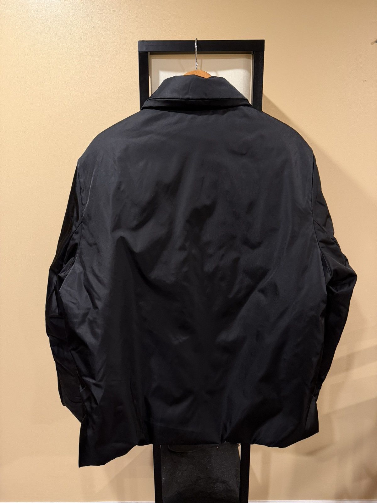 Prada Prada 2023 Re-Nylon Down Puffer Black Collar Zip-Up Jacket Size US L / EU 52-54 / 3 - 3 Thumbnail